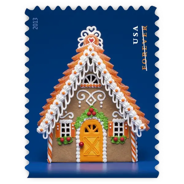 Gingerbread Houses Forever Stamp 2013 - Image 5