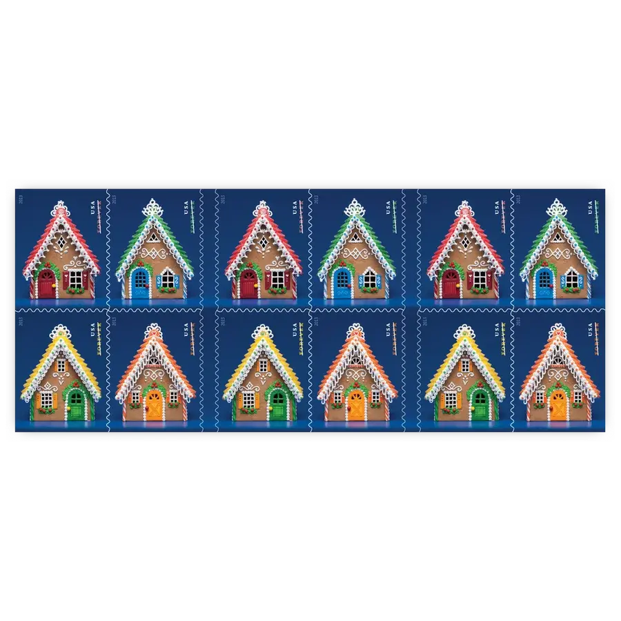 Gingerbread Houses Forever Stamp 2013 - Image 2