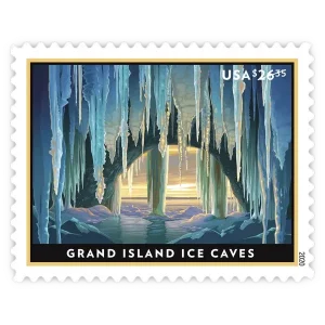 Priority Mail: Grand Island Ice Caves Forever Stamp 2020