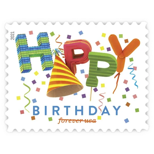 Happy Birthday Forever Stamp 2021