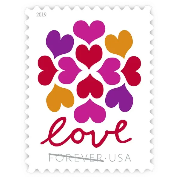 Hearts Blossom Forever Stamp 2019