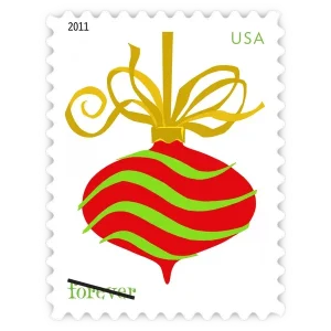 Holiday Baubles Forever Stamp 2011