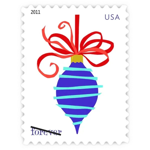 Holiday Baubles Forever Stamp 2011 - Image 4