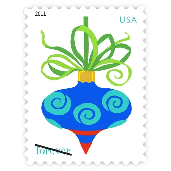 Holiday Baubles Forever Stamp 2011 - Image 5