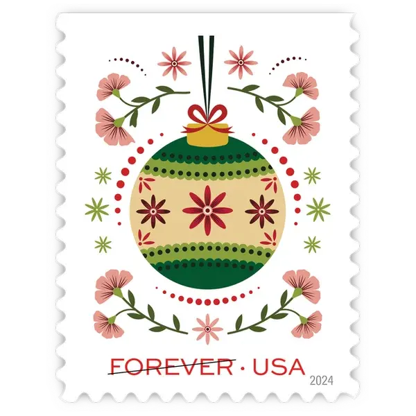 Holiday Joy Forever Stamp 2024