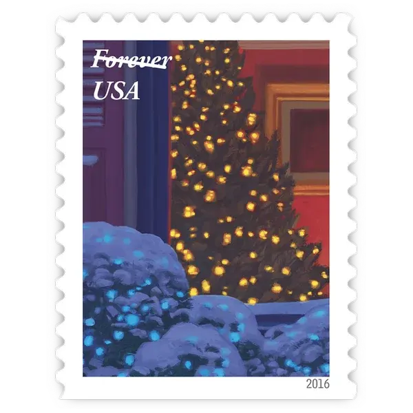 Holiday Windows Forever Stamp 2016 - Image 5