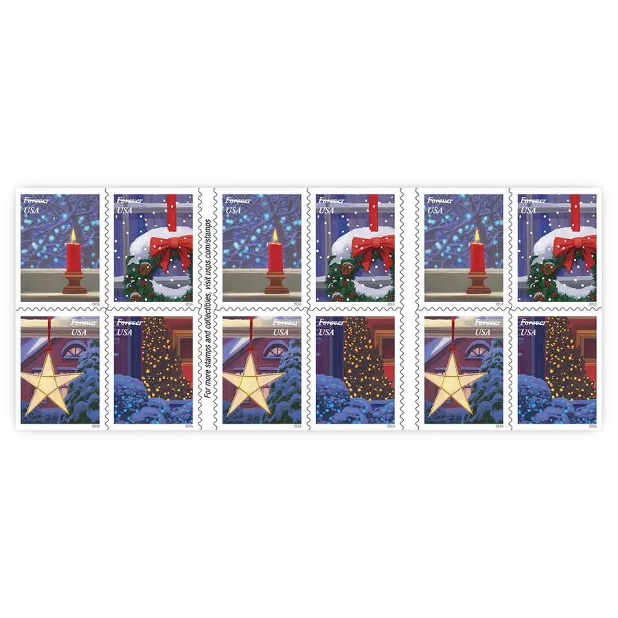 Holiday Windows Forever Stamp 2016 - Image 2