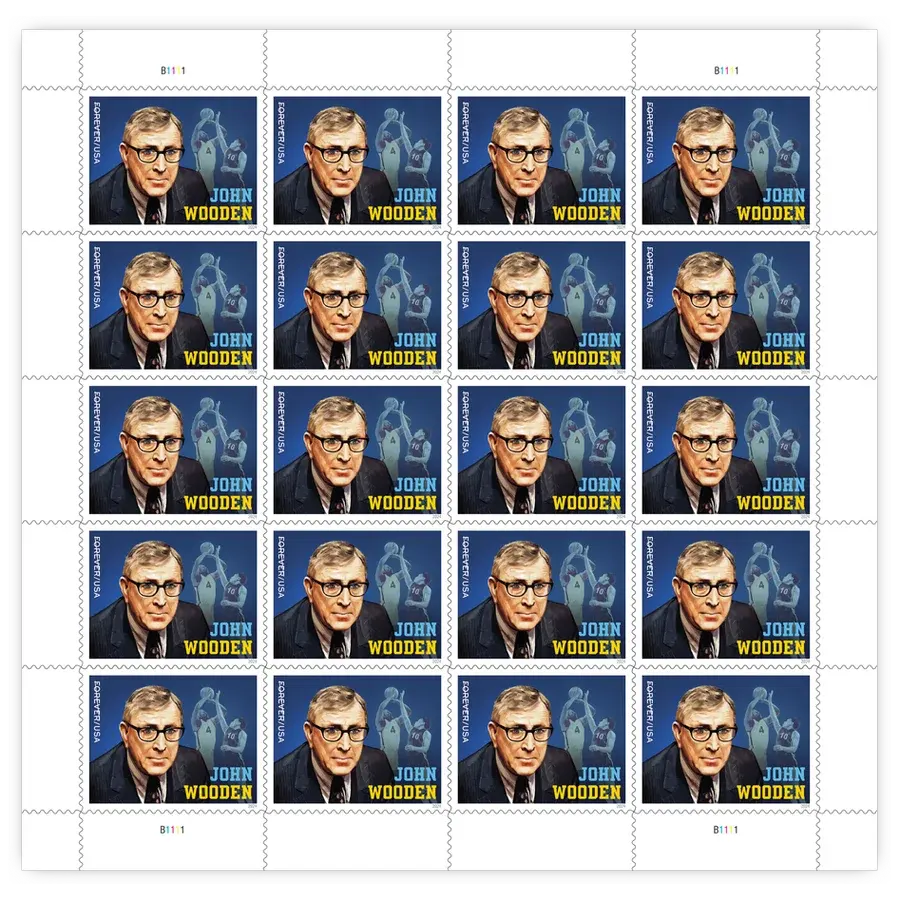 John Wooden Forever Stamp 2024 - Image 2