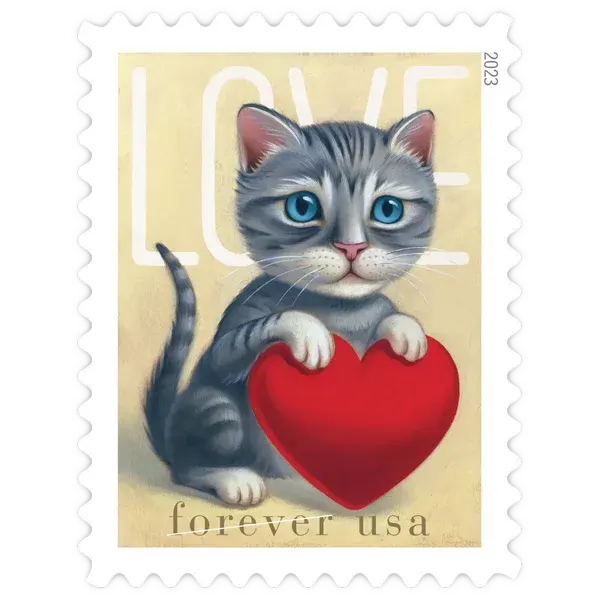 Love 2023 Puppy & Heart Forever Stamp - Image 3