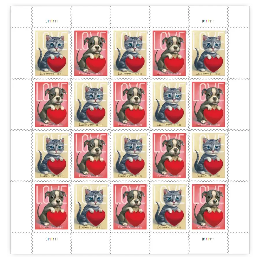 Love 2023 Puppy & Heart Forever Stamp - Image 2