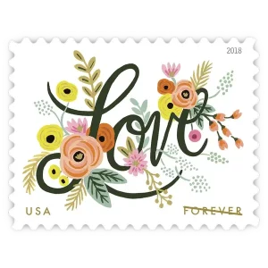 Love Flourishes Forever Stamp 2018
