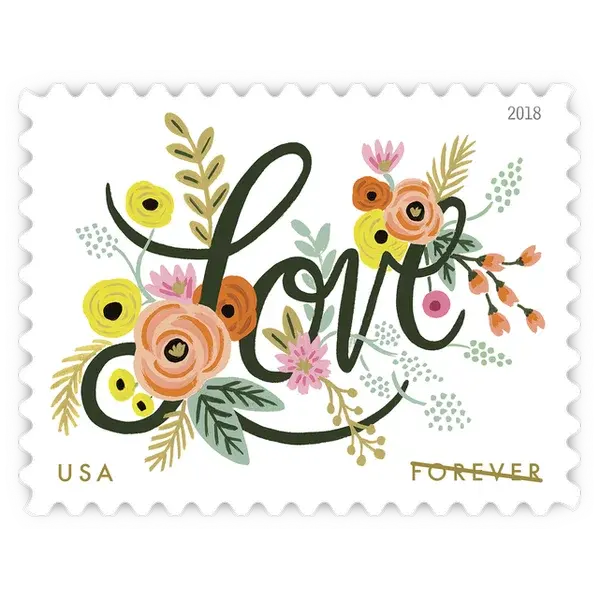 Love Flourishes Forever Stamp 2018