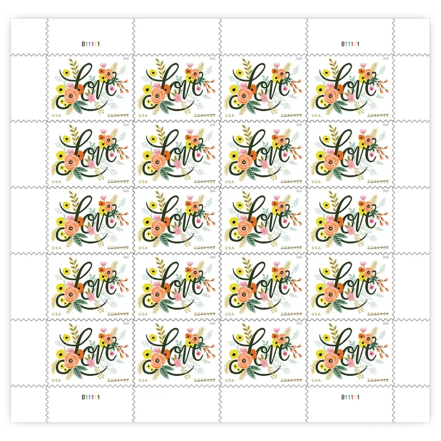 Love Flourishes Forever Stamp 2018 - Image 2