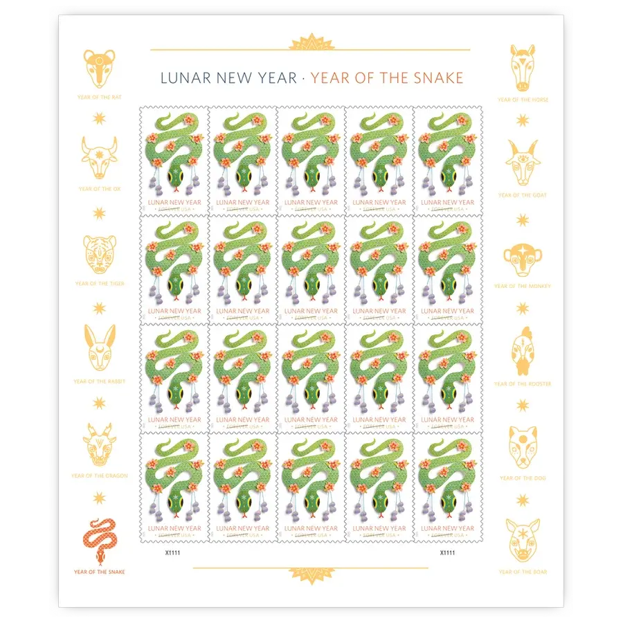 Year of the Snake Forever Stamp 2025 - Image 2