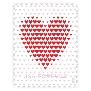 Made of Hearts Forever Stamp 2020