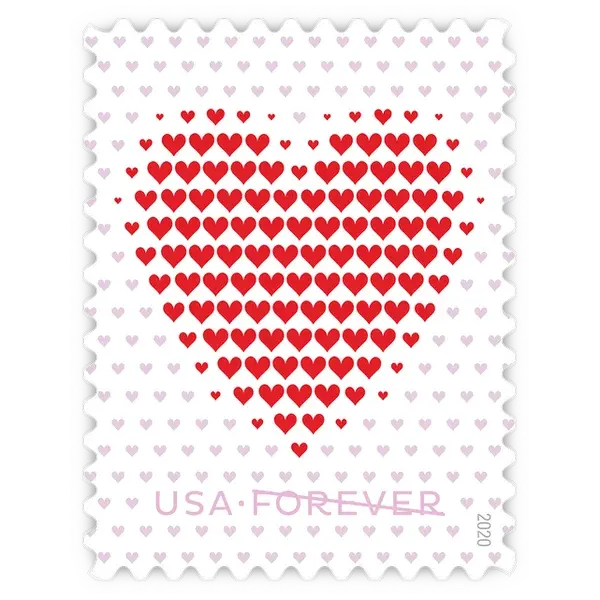 Made of Hearts Forever Stamp 2020