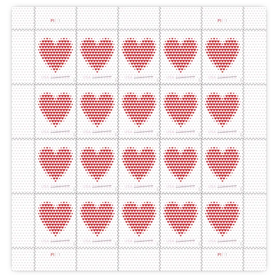 Made of Hearts Forever Stamp 2020 - Image 2