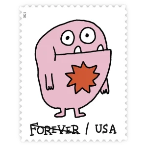 Message Monsters Forever Stamp 2021
