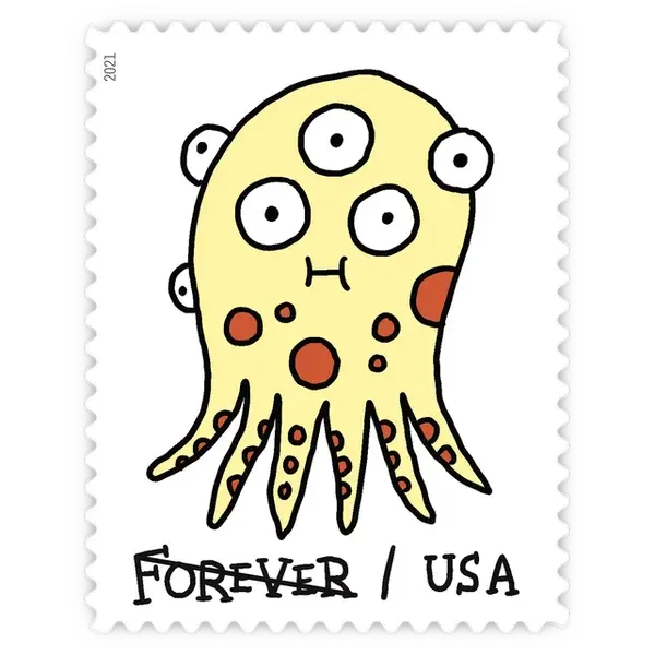 Message Monsters Forever Stamp 2021 - Image 4