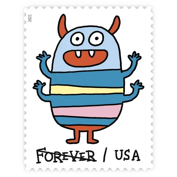 Message Monsters Forever Stamp 2021 - Image 5