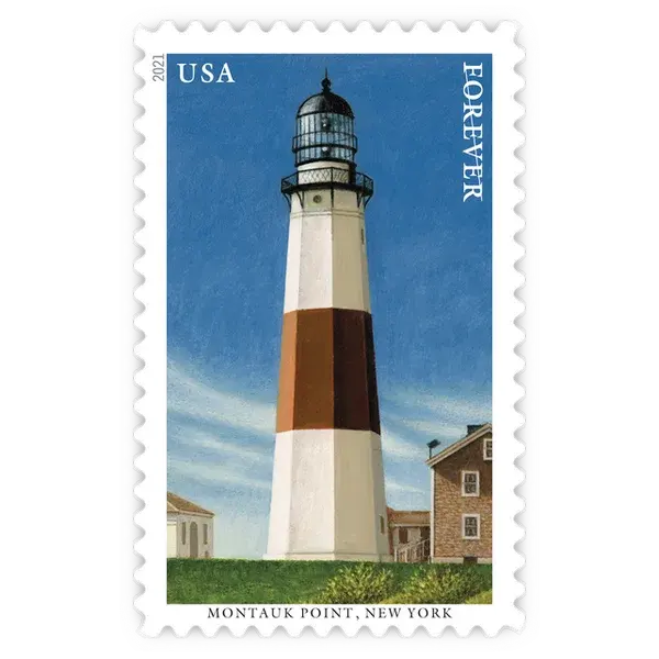 Mid-Atlantic Lighthouses Forever Stamp 2021