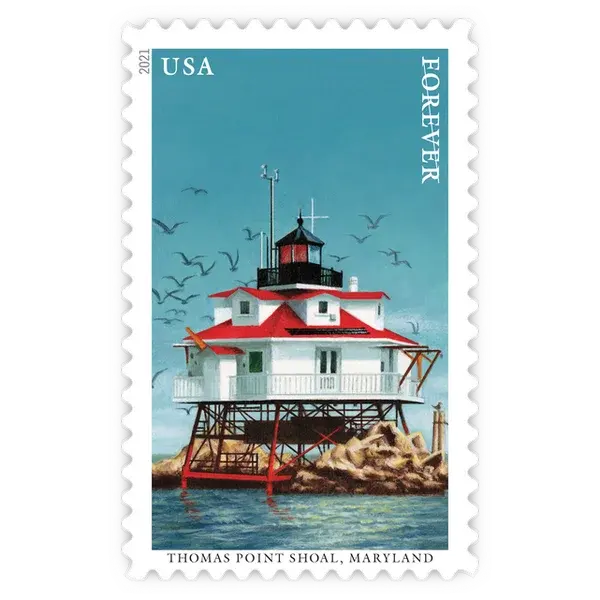 Mid-Atlantic Lighthouses Forever Stamp 2021 - Image 6