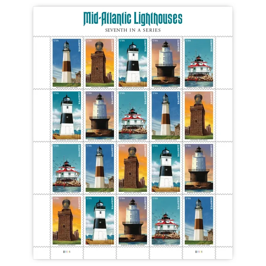 Mid-Atlantic Lighthouses Forever Stamp 2021 - Image 2