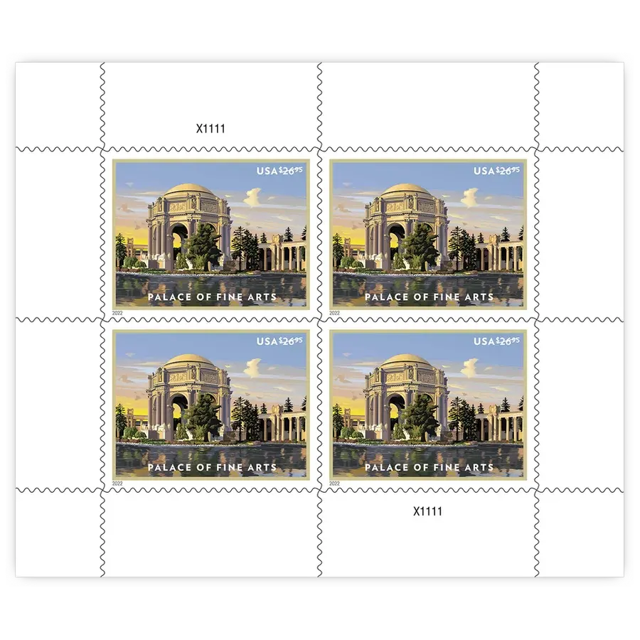 Priority Mail: Palace of Fine Arts Forever Stamp 2022 - Image 2