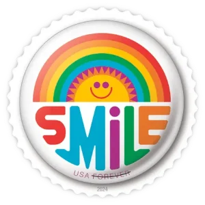 Pinback Buttons Forever Stamp 2024