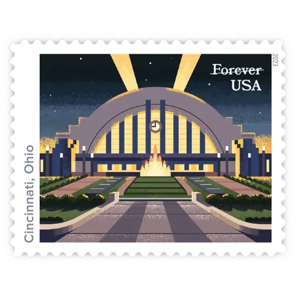 Railroad Stations Forever Stamp 2023