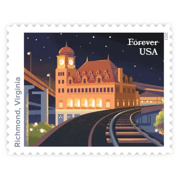 Railroad Stations Forever Stamp 2023 - Image 4