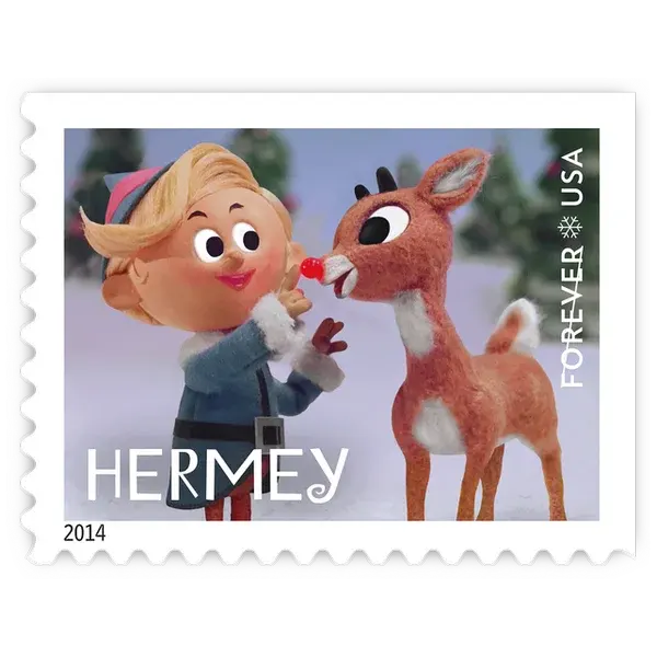 Rudolph the Red-Nosed Reindeer Forever Stamp 2014 - Image 3