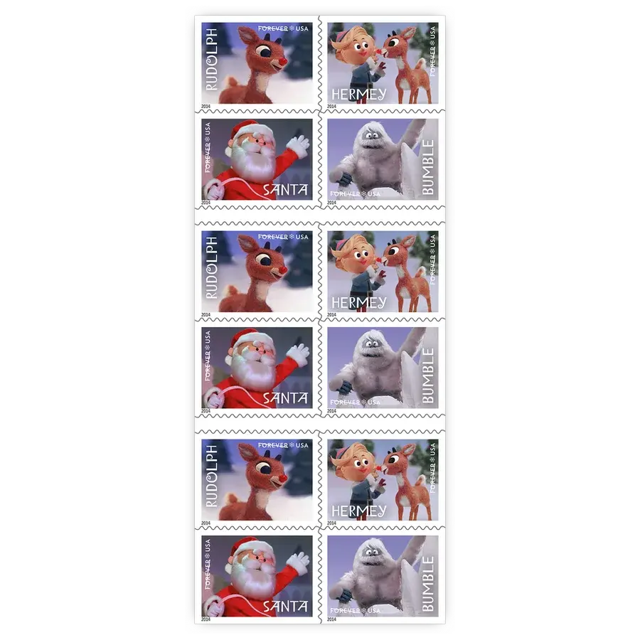 Rudolph the Red-Nosed Reindeer Forever Stamp 2014 - Image 2