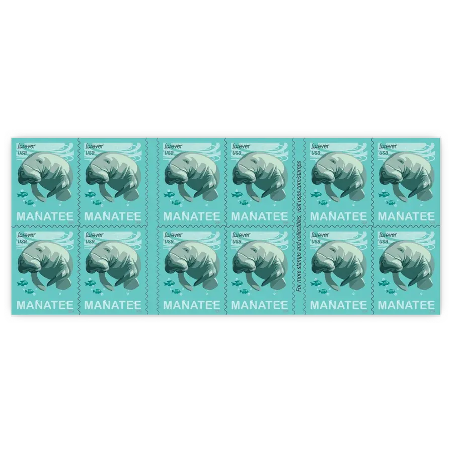 Save Manatees Forever Stamp 2024 - Image 2
