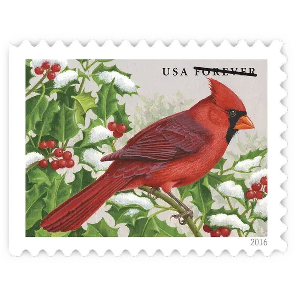 Songbirds in Snow Forever Stamp 2016 - Image 4