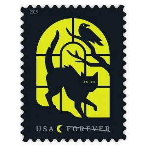 Spooky Silhouettes Forever Stamp 2019