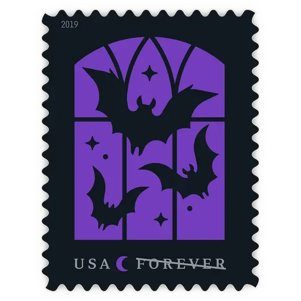 Spooky Silhouettes Forever Stamp 2019 - Image 3