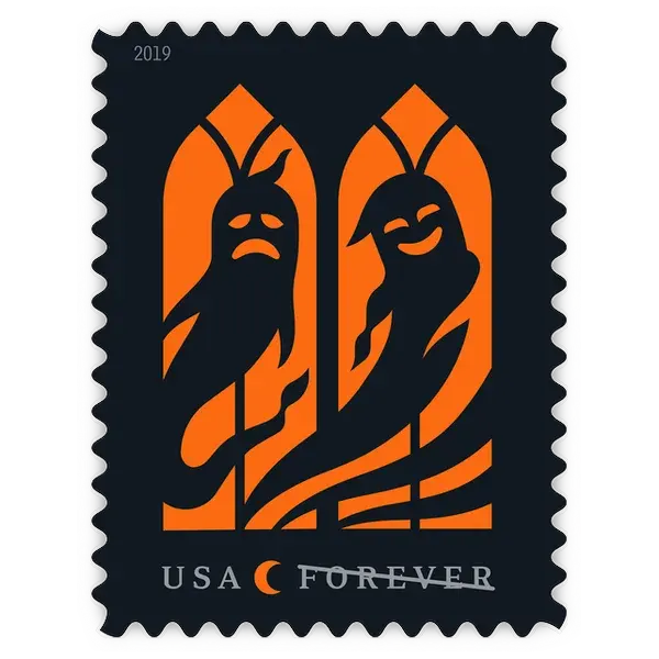 Spooky Silhouettes Forever Stamp 2019 - Image 5