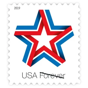 Star Ribbon Forever Stamp 2019