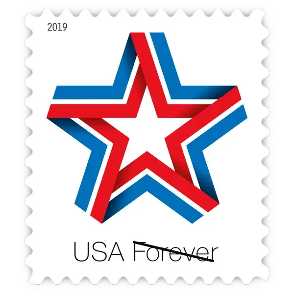 Star Ribbon Forever Stamp 2019