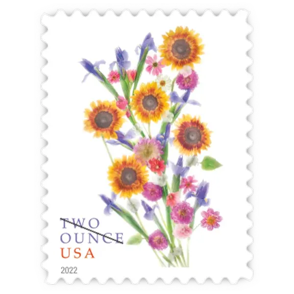 Sunflower Bouquet 2-Ounce Forever Stamp 2022