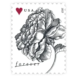 Vintage Rose Forever Stamp 2015