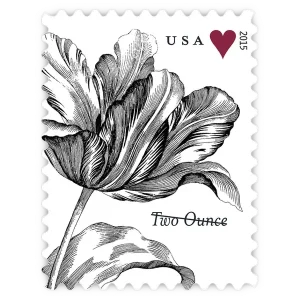 Vintage Tulip 2-Ounce Forever Stamp 2015
