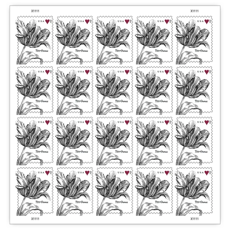 Vintage Tulip 2-Ounce Forever Stamp 2015 - Image 2