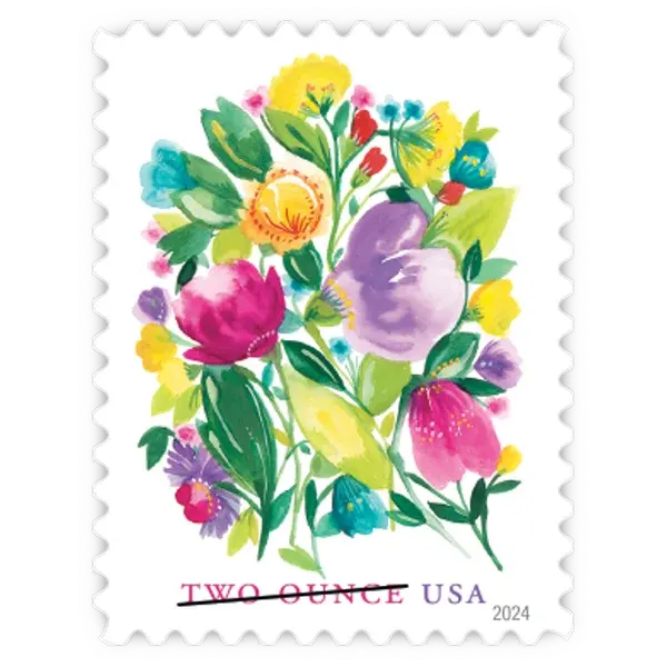 Wedding Blooms 2-Ounce Forever Stamp 2024