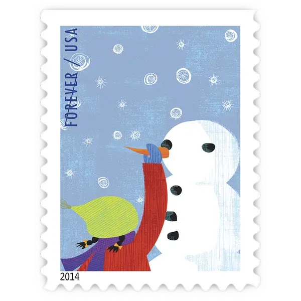 Winter Fun Forever Stamp 2014