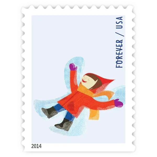 Winter Fun Forever Stamp 2014 - Image 3