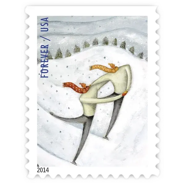 Winter Fun Forever Stamp 2014 - Image 4