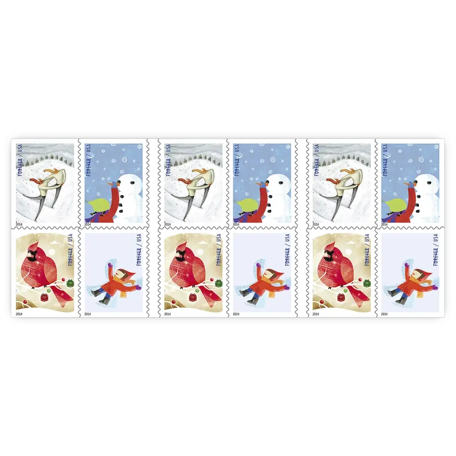 Winter Fun Forever Stamp 2014 - Image 2