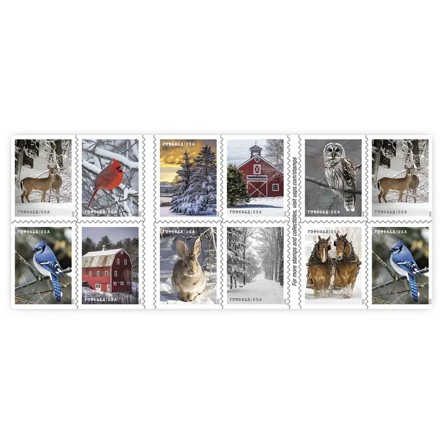 Winter Scenes Forever Stamp 2020 - Image 2